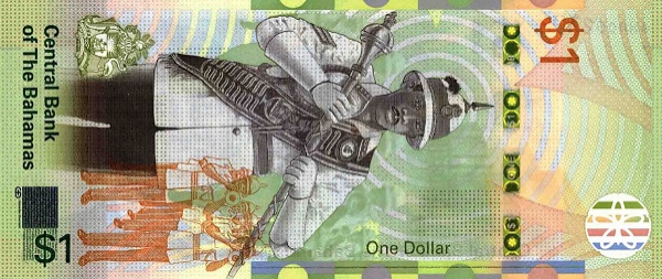 (594) ** PNew (PN77b) Bahamas - 1 Dollar (2024)